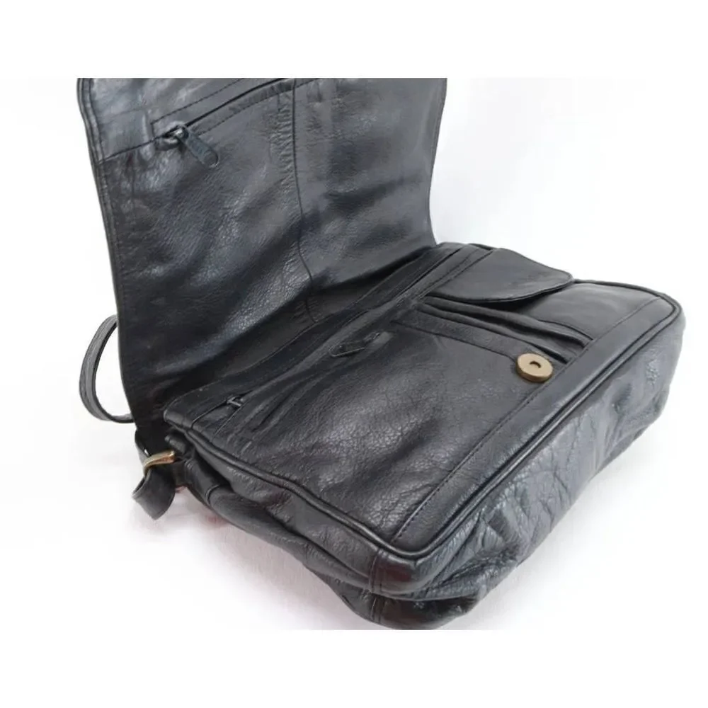 Botary Vintage Leather Messenger Bag